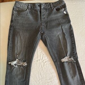 Men's Gray Jeans - Top-man ; Nordstrom (US 30S)